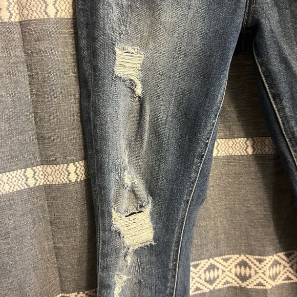 Vervet by Flying Monkey Distressed Jeans size 25 Fringe Ankles - Picture 4 of 7